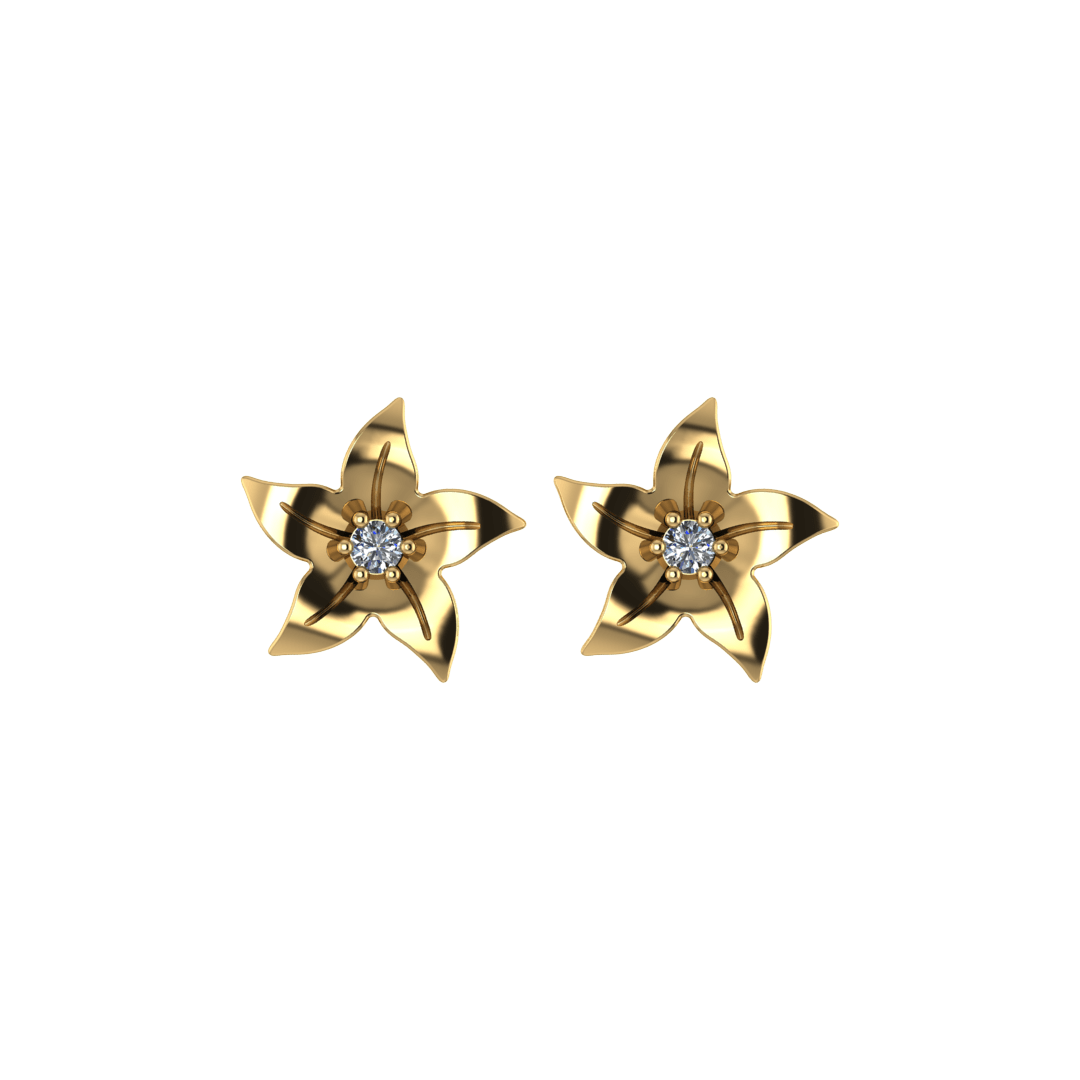 گوشواره گل 5پر